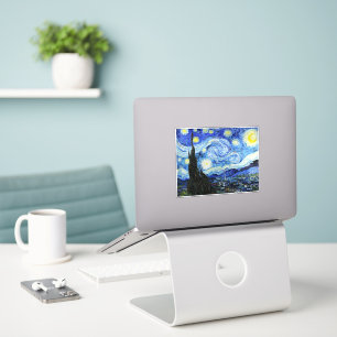 Sticker Vincent Van Gogh, La Nuit étoilée peinture