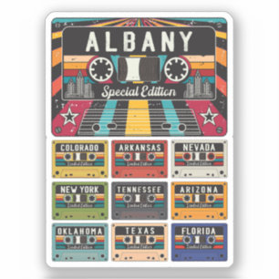 Sticker Vintage Albany City