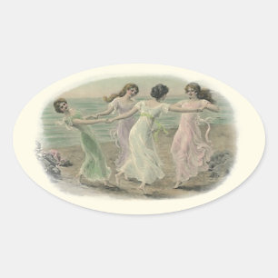 Sticker Vintage beste Freundin Girlfriends Girlfri