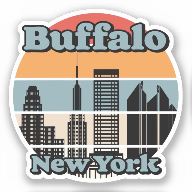 Sticker Vintage Buffalo New York (Recto)