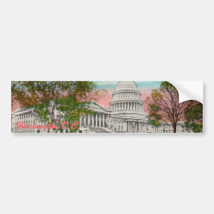 Sticker Vintage de pare-chocs du Capitol américain