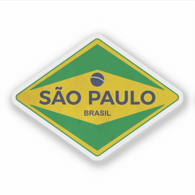 Sticker Vintage de São Paulo Brésil (Devant)