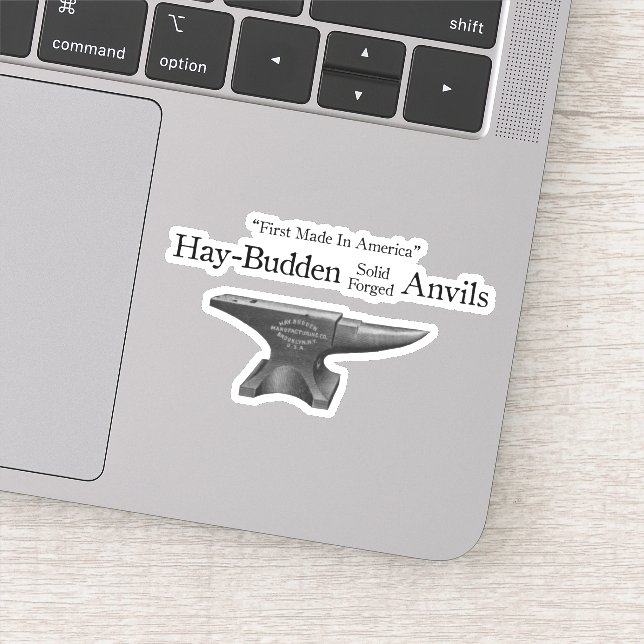 Sticker Vintage Hay-Budden Anvil (Détail)