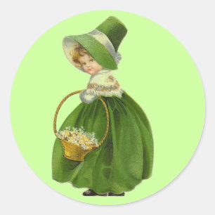 Sticker vintage Irish Miss