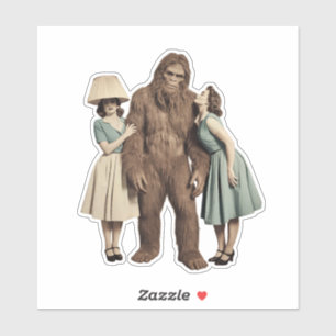 Sticker Vintage Ladies et Sasquatch