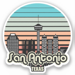 Sticker Vintage San Antonio Texas