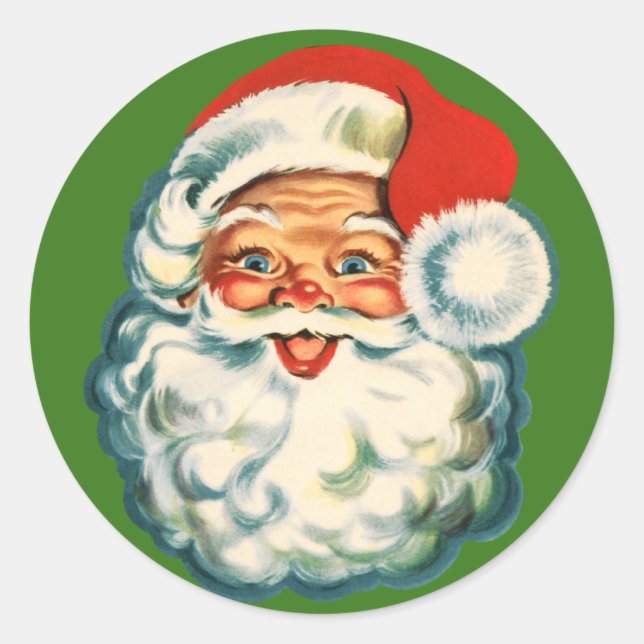 Sticker vintage Santa Claus (Devant)