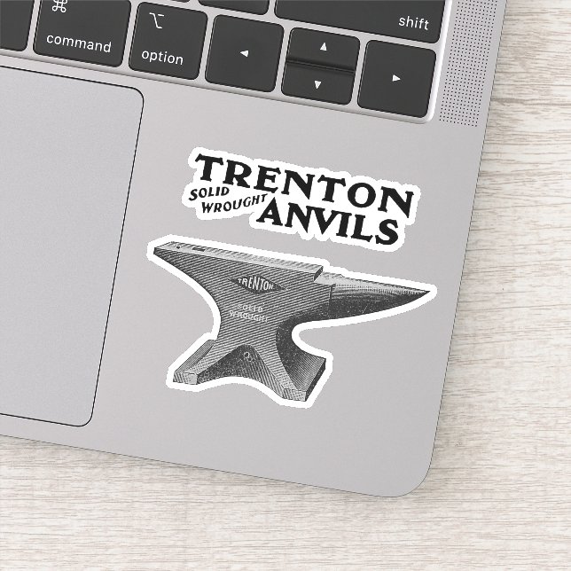 Sticker Vintage Trenton Anvil Blacksmier (Détail)