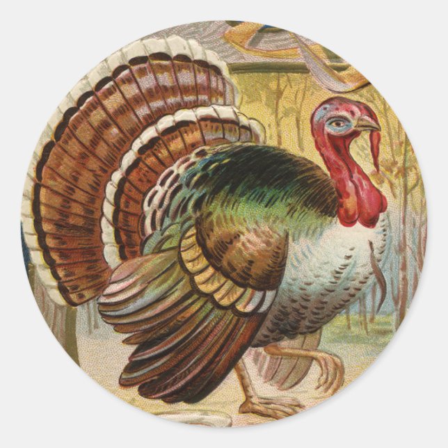 Sticker vintage Turquie ronde (Devant)