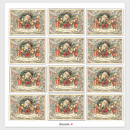 Sticker Vintage Victorian Christmas Baubles