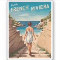 Vintage voyage Côte d'Azur Mer Rétro Pittoresque
