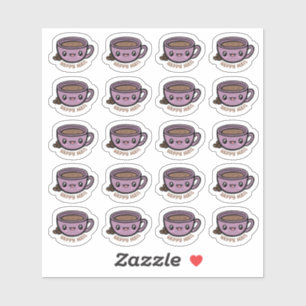 Sticker Vinyl Coupe de café Happy Mail Coupé sur m
