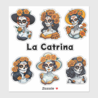 Sticker Vinyl Coupé Personnalisé La Catrina