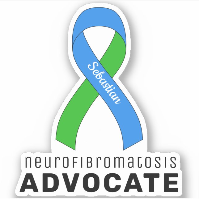 Sticker Vinyl de l'avocat de la neurofibromatose (Devant)