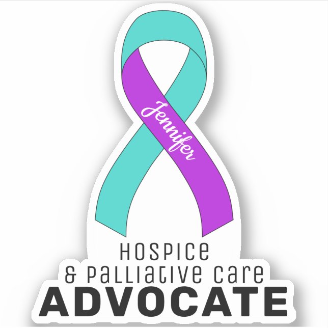 Sticker Vinyl de l'avocat des soins palliatifs (Devant)