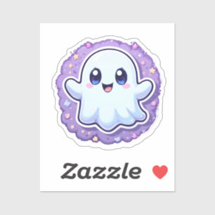 Sticker Vinyl Ghost Cute Kawaii - Pastel Halloween