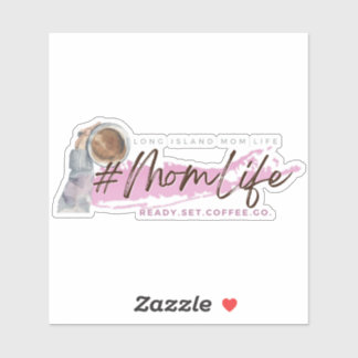 Sticker Vinyl pour café Life de Long Island Mom