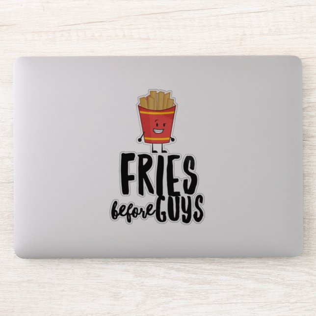 Sticker Vinyl Quotable Fries Français (Ordinateur)