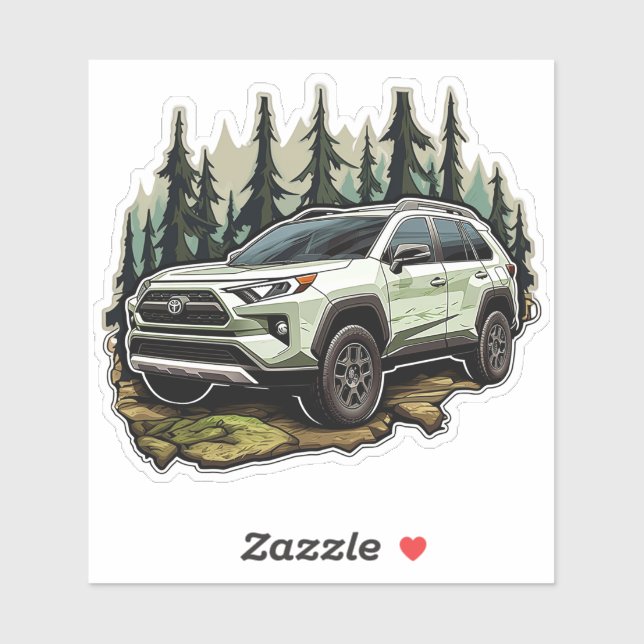 sticker Vinyl Rav 4 (Feuille)