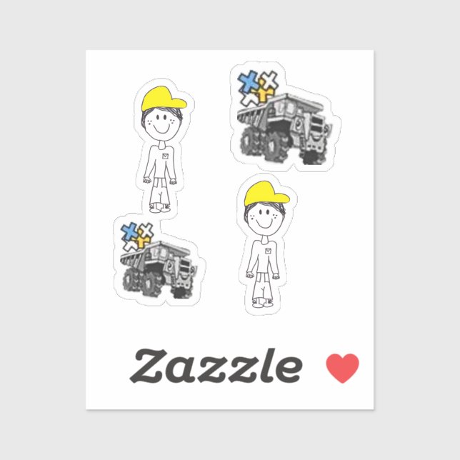 STICKER VINYL - SON+CAMION (Feuille)