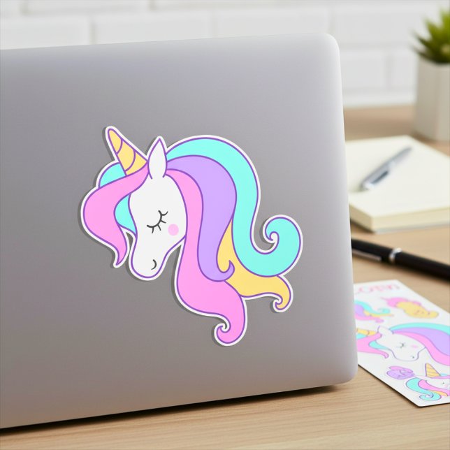Sticker Vinyl Unicorn (Unicorn Vinyl Sticker)