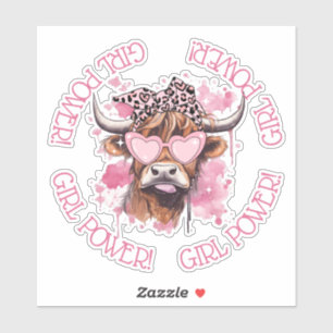 Sticker vinyle de la journée de la vache hereford