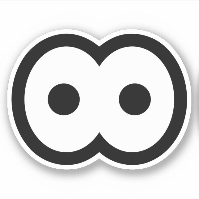 Sticker Vinyle de l'eyeball de dessin animé (Devant)