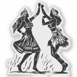 sticker vinyle Hula Dancer