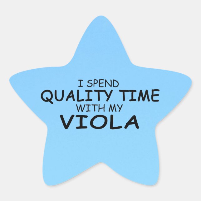 Sticker Viola Star pour le temps de qualité (Devant)