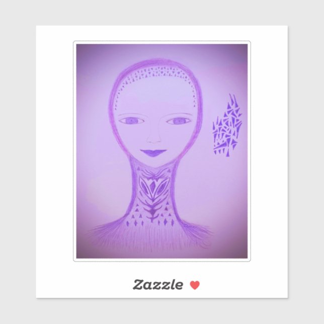 Sticker Violet (Feuille)