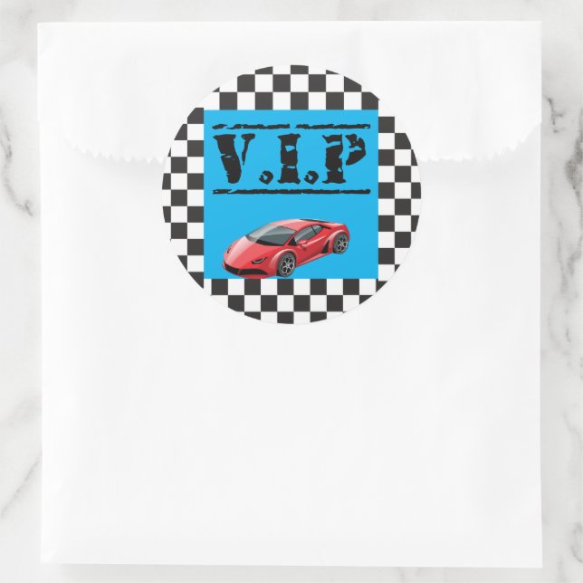 Sticker VIP pour course Anniversaire Faveurs (Sac)