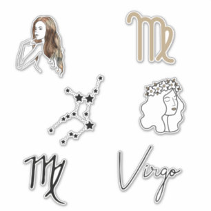 Sticker Virgo le premier anniversaire astrologie zodiac