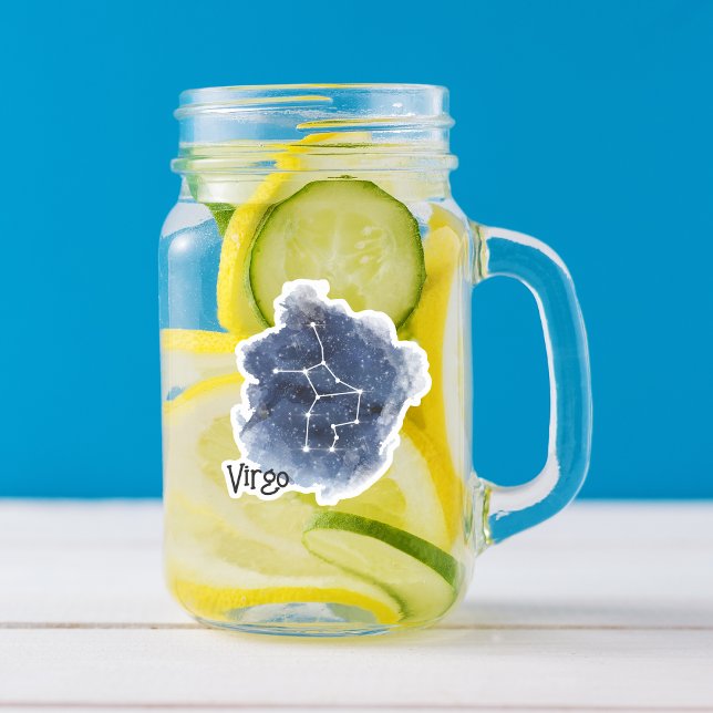 Sticker Virgo Starry Constellation de nuit personnalisée (Créateur téléchargé)