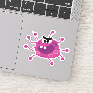 Sticker Virus pourpre effrayant