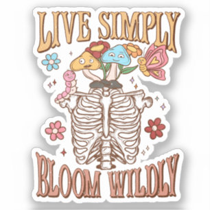 Sticker Vis Simplement, Fleur Sauvage