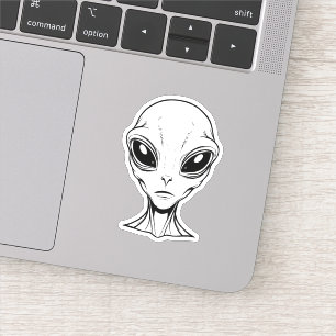 Sticker Visage Alien