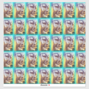 Sticker visage bouddha