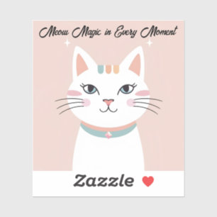 Sticker Visage Cute Cat - PixelCharm Studio