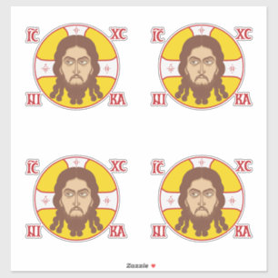 Sticker Visage de Jésus Christ Icône Orthodoxe