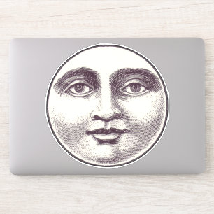 Sticker Visage de la lune