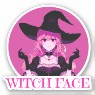 Sticker Visage de la sorcière