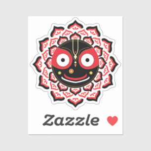 Sticker Visage de Lord Jagannath Chakra Dieu hindou