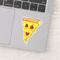 Visage de pizza effrayante