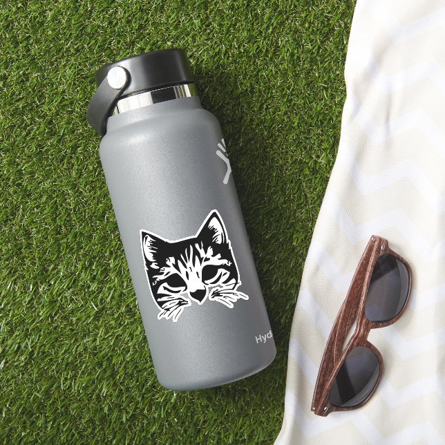 Sticker visage du chat (HydroFlask Insitu)