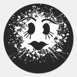 Sticker Visage Fantôme Halloween Cute