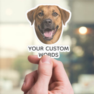 Sticker Visage personnalisé avec photo et texte personnali