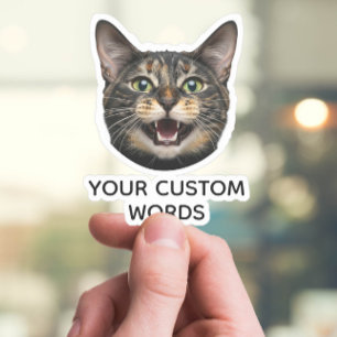 Sticker Visage personnalisé avec photo et texte personnali