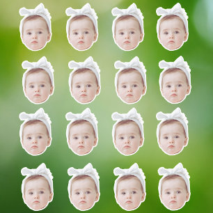 Sticker visage personnalisé confetti photo confetti annive