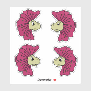 Sticker Visages des expressions de fleurs