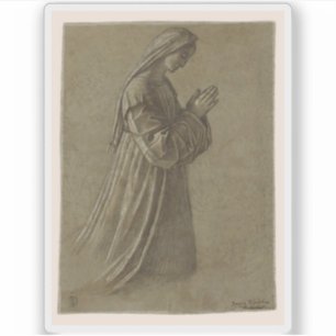 Sticker Vittore Carpaccio - Étude de la Vierge